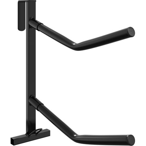 Soporte montura 2 brazos portátil con gancho brida hierro negro vidaXL (1/5)