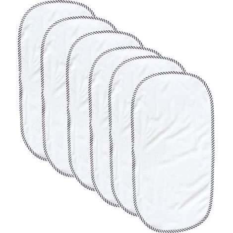6 Fasciatoi impermeabili, morbidi per neonati, 60 x 30 cm, bianchi, universali (1/5)