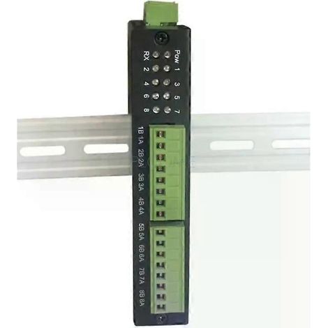 8-Port-RS485-Hub-Repeater-Splitter-Signalisolator in Industriequalität, RS-485-Kommunikationsverlängerung, Metallgehäuse – JXLGV (1/4)