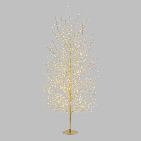 Arbre Lumineux TILLEUL Champagne H200cm 1120 MicroLED FlashLED 4m+Ø110xH200cm Lotti (1/5)