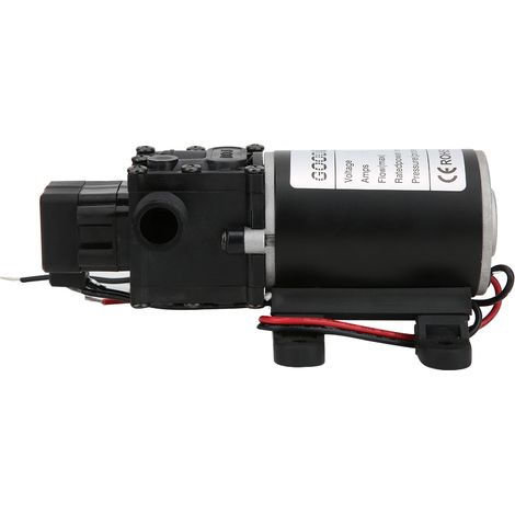 Pompe à membrane intelligente haute pression FL3216 DC12V 120W 7L/min Sortie d'eau droite 10 mm (1/5)