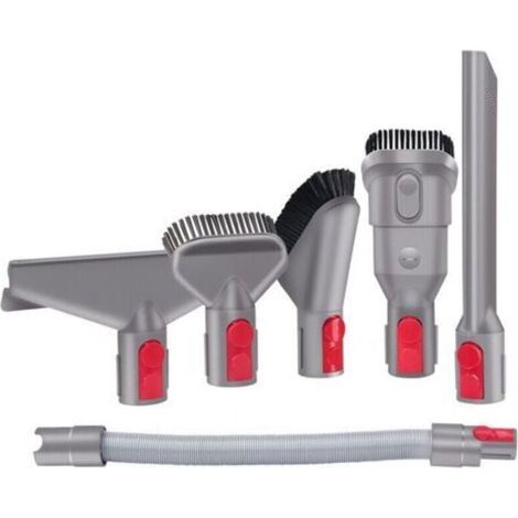 6-piece replacement part set for Dyson brush & extension hose, Dyson vacuum cleaner replacement part set for V7, V8, V10, V11 and V15, perfect fit and strong suction power--DTEKGAZ
