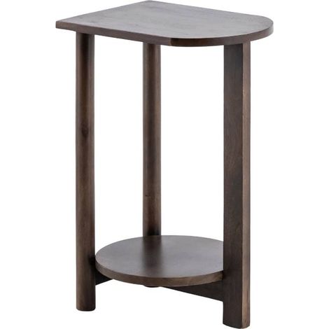 Table de chevet ovale en bois de manguier Sharon (1/5)