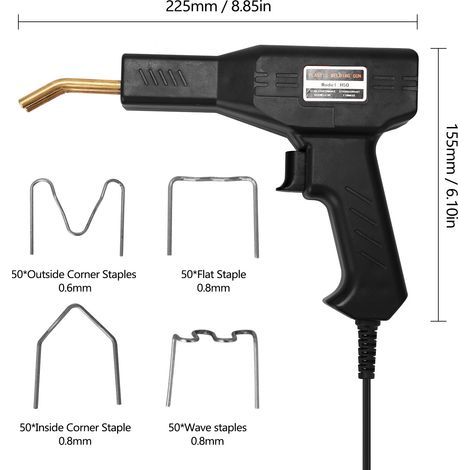 Plastic welding heat gun for PVC bumper repair, garage tool (1/5)