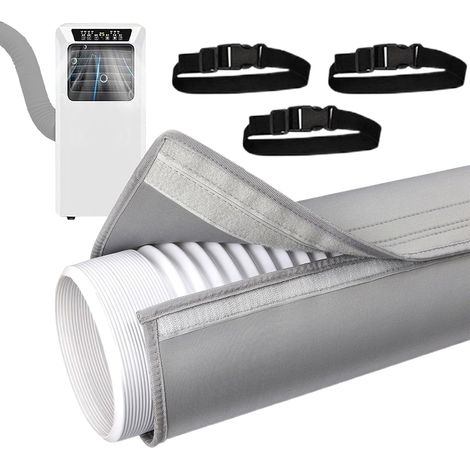Housse de tuyau portable pour climatiseur, protection contre la poussière Housse d'isolation pour tuyau de climatiseur, pour propriétaires, locataires, techniciens, maison, bureau, école (1/5)