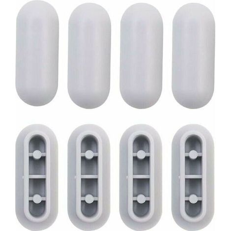 4-teiliges universelles WC-Sitzpuffer-Set, WC-Sitzpuffer-Ersatz aus Kunststoff (1/5)
