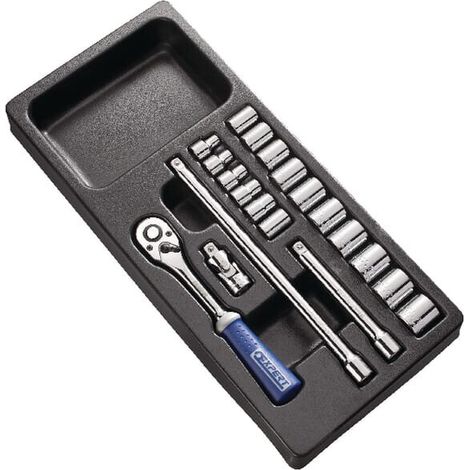 Schlüssel und Steckschlüssel expert 3/8 socket set Ratsche Gelenk (1/2)