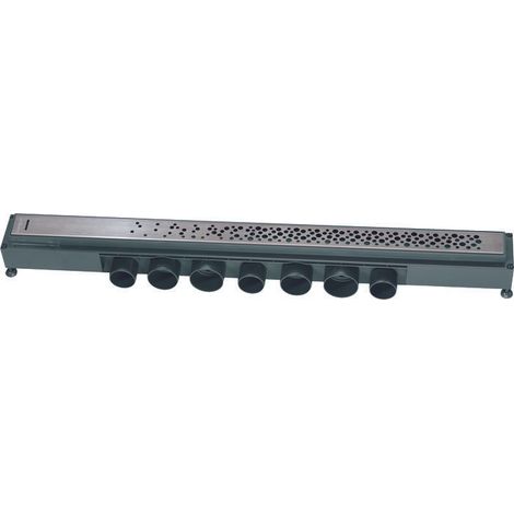 Wirquin Pro – Caniveau de douche à l'italienne 80 cm – Grille Soda en inox – Évacuation ultra rapide jusqu'à 84 l/min – Installation facile et étanche