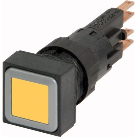 Bouton-poussoir lumineux jaune à accrochage EATON Q18LTR-GE