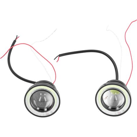 Phare antibrouillard avant 30 W 2,5 pouces, étanche IP65, lumière blanche universelle LED 1200 lumens, anneau extérieur 12 V. (1/5)