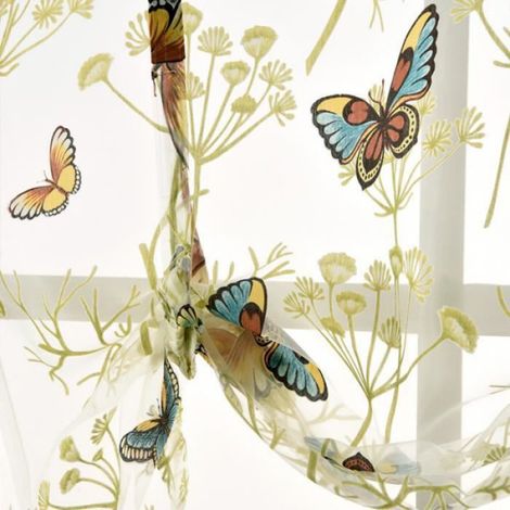 Rideau de Voilage - - Papillon - 60x120 cm - Polyester - Intérieur (1/4)