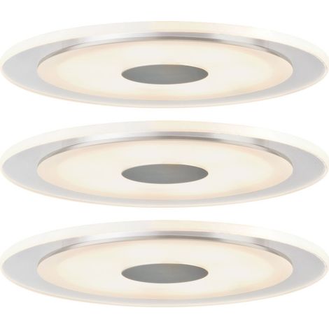 Paulmann 92917 Luminaire à LED encastrable jeu de 3 LED LED 18 W aluminium (brossé) (1/5)
