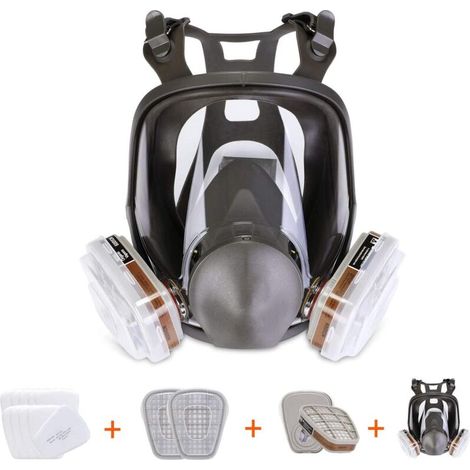 Gasmaske, Farbmaske mit Filter, Atemschutzmaske gegen organische Dämpfe, Atemschutzmaske, CE-Zertifizierung