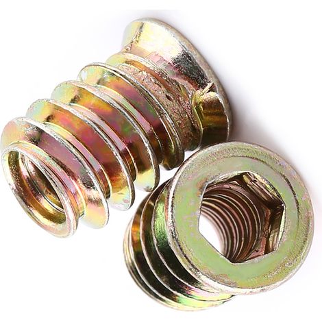 Vis à tête plate à filetage extérieur M6/M8/M10, filetage intérieur hexagonal, paquet de 20. (1/5)