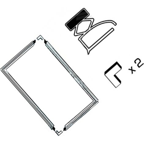 Ersatzteil - Kit 2 Dichtungen Sohle L 1300 X 700 mm (Kühlschrankteil) -  -