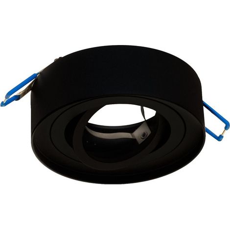 Portafaretto Orientabile Tondo Incasso Esterno 85mm Luce Lampade Led Gu10 Gu5.3 Noir (1/5)