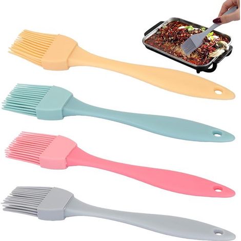 Set di 4 pennelli da cucina in silicone per cuocere al forno e grigliare. (1/5)