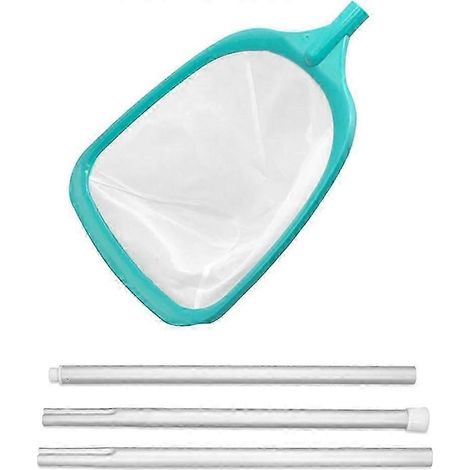 Écumoire de piscine avec perche - Adaptée aux bassins et spas, cette épuisette est dotée d'un maillage ultra-fin et profond et convient également aux pataugeoires. (1/5)