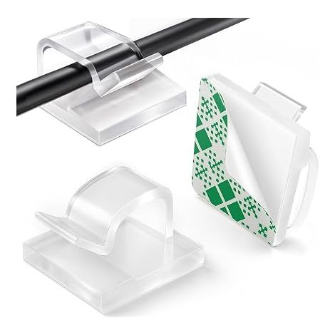 Self Adhesive Cable Clips for Desktop Cable Organizer (1/5)
