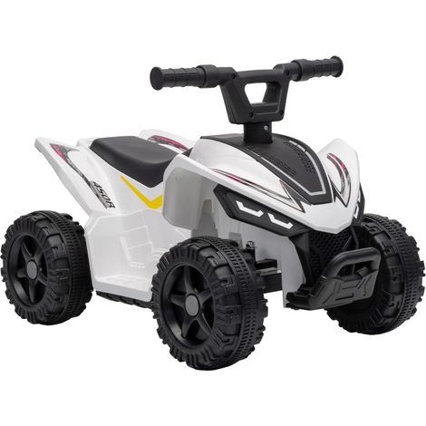Quad eléctrico infantil 6 V con batería de litio 7,2 V blanco (1/5)
