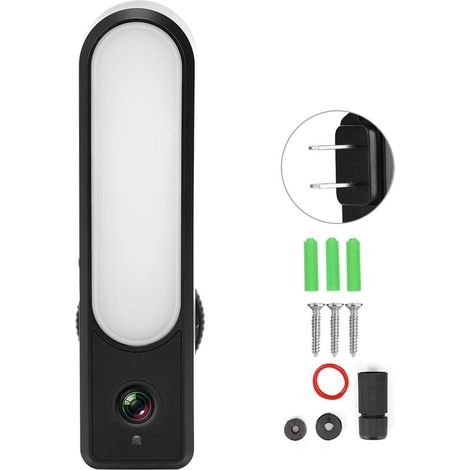 Caméra WiFi 1080P Vision Nocturne IP66 Étanche Lampe Détecteur Mouvement pour Jardin Maison Compatible Tuya 100-240V US (1/5)