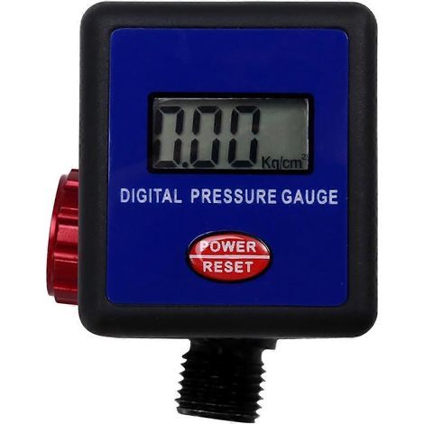 Manomètre de pression pour pistolet à peinture, affichage numérique LCD, manomètre d'air, pistolet à peinture (1/4)