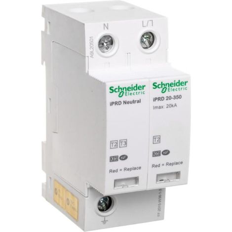 Pararrayos tipo T2 1P+N 20kA 1.1kV 350V iPRD-20r-20kA-350V-1PN A9L20501