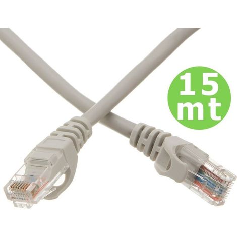 Network Cable Lan Ethernet Rj45 15 Metres Category 5 Extension Cable 15mt Utp