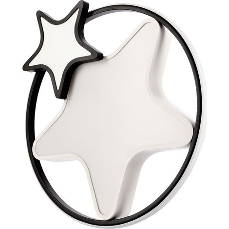 Plafonnier enfant étoiles blanc/brun LED 36W Candellux (1/3)