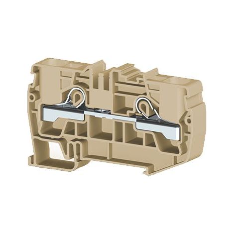 Borne de jonction à ressort 16mm² - pas 12mm - beige - type PushFit - IMO (1/2)