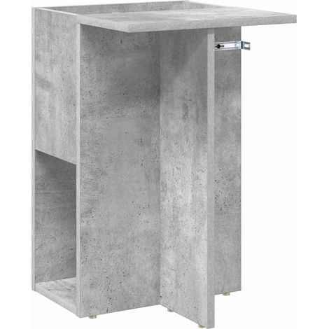 Maison Exclusive - Beistelltisch Beton Grau 35 x 40 x 55 cm Holzw