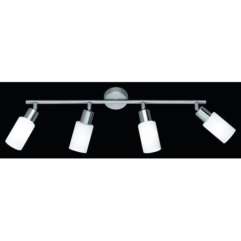 BARRA MARS 4 SPOTS E14 60X21CM NICHEL OPACO CON DI (1/5)