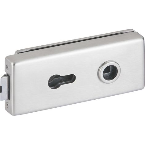 HERMAT Glastürschloss 6083 PZ - Genova Edelstahl matt ( 3000253943 )