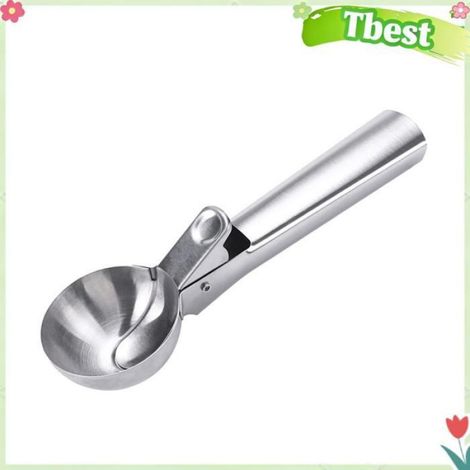 Cuillère À Glace - Acier Inoxydable - Pour Crème Glacée Pâte À Cookies - 1 Pièce (1/5)