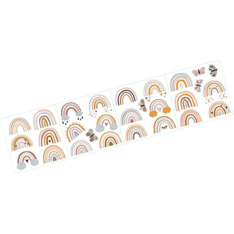 Stickers muraux arc en ciel SUPVOX en PVC sûr adhésifs et (1/5)