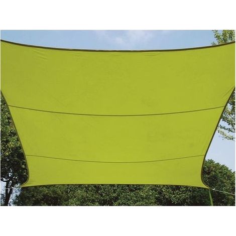 Voile dombrage - rectangulaire - 2 x 3 m - couleur vert anis (1/5)