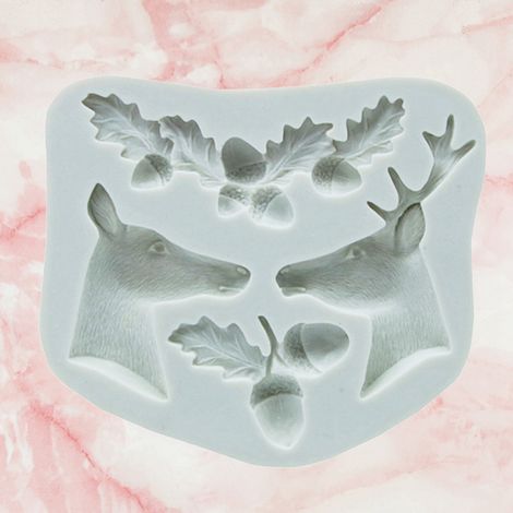 DIY-Weihnachts-Silikonform, mehrfach dekorierte Kuchen-, Fondant- und Schokoladenform (5) (1/5)