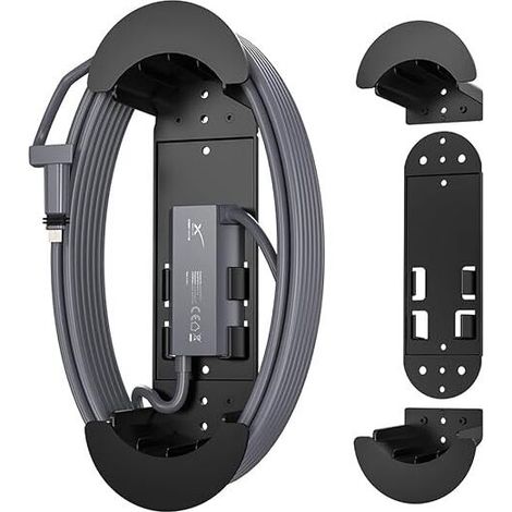 Starlink-Ethernet-Kabelhalterung, Starlink Gen 3 Kabelmanagement-Zubehör, ABS-Montagesatz für Ethernet V2-Adapter