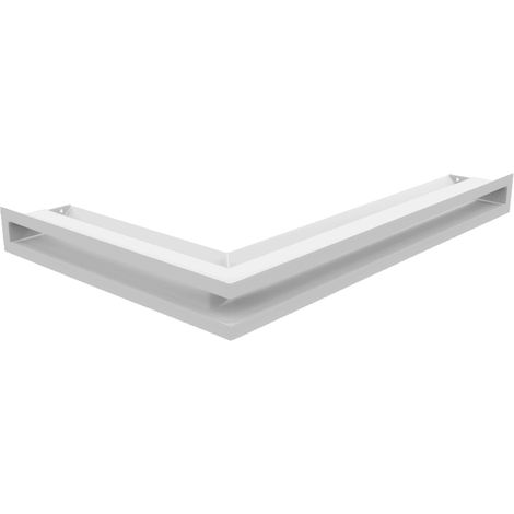 Eck-Lüftungsgitter LUFT rechts 40x60x6 weiß Slim (1/5)