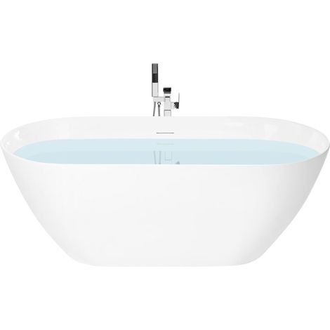 Vasca da bagno freestanding in acrilico 160 cm bianco Cedros