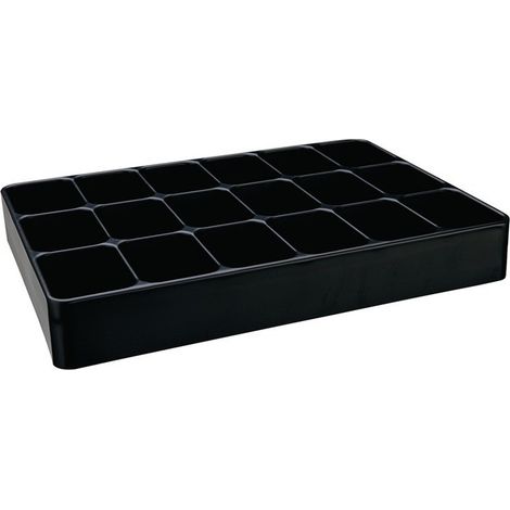 Una scatola LOGS 136 H48xL338xP238mm nera 18 LOGS (Per 6)