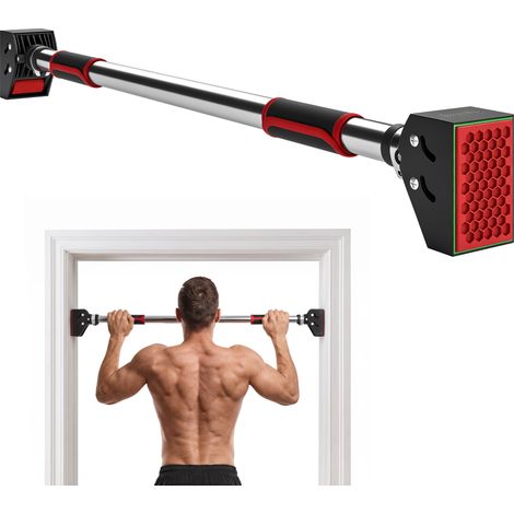 Barre de traction de porte réglable 92-124cm, barre de musculation sans vis (1/5)