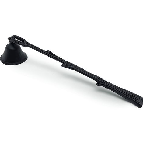 Éteignoir à bougie avec long manche en métal pour la plupart des bougies (noir/noir) (1/5)
