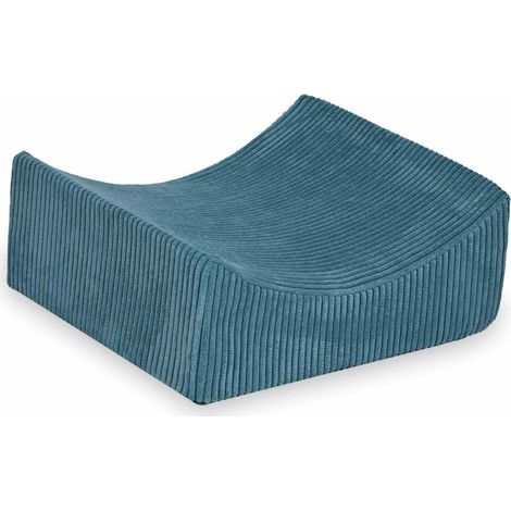 Berceau en mousse pour aire de jeux, velours côtelé bleu (1/4)