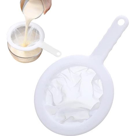 HONORNIC - Passoire en plastique à mailles fines avec trous de suspension, passoire de cuisine, maille 400