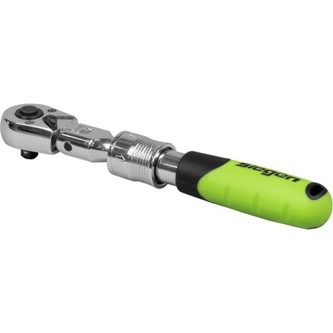 Sealey S01294 Siegen Extendable Flexi-Head Ratchet Wrench 1/4""Sq Drive (1/5)