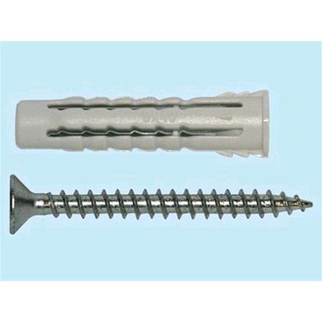 Tasselli con Vite Brixo BSX 6 S - L. mm. 30 - vite 4x30 - Conf. 100 pz