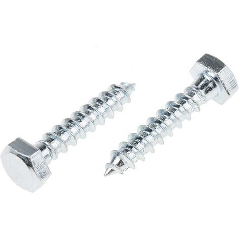 Vis tire-fond, 6mm x 30mm, en Acier, en Acier trempé ( Prix pour Sachet de 50 )