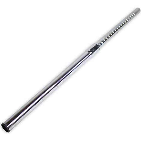 Teleskopschlauch – 1-teilig – Edelstahl – Ausziehbar von 56 cm bis 94 cm – Für Rowenta Compact Power – Schwarz/Silber (1/4)