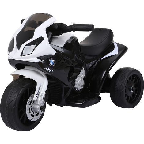 Electric Motorbike for Kids Ride on BMW Motorbike W/Headlights and Music, 6V, Black (1/4)